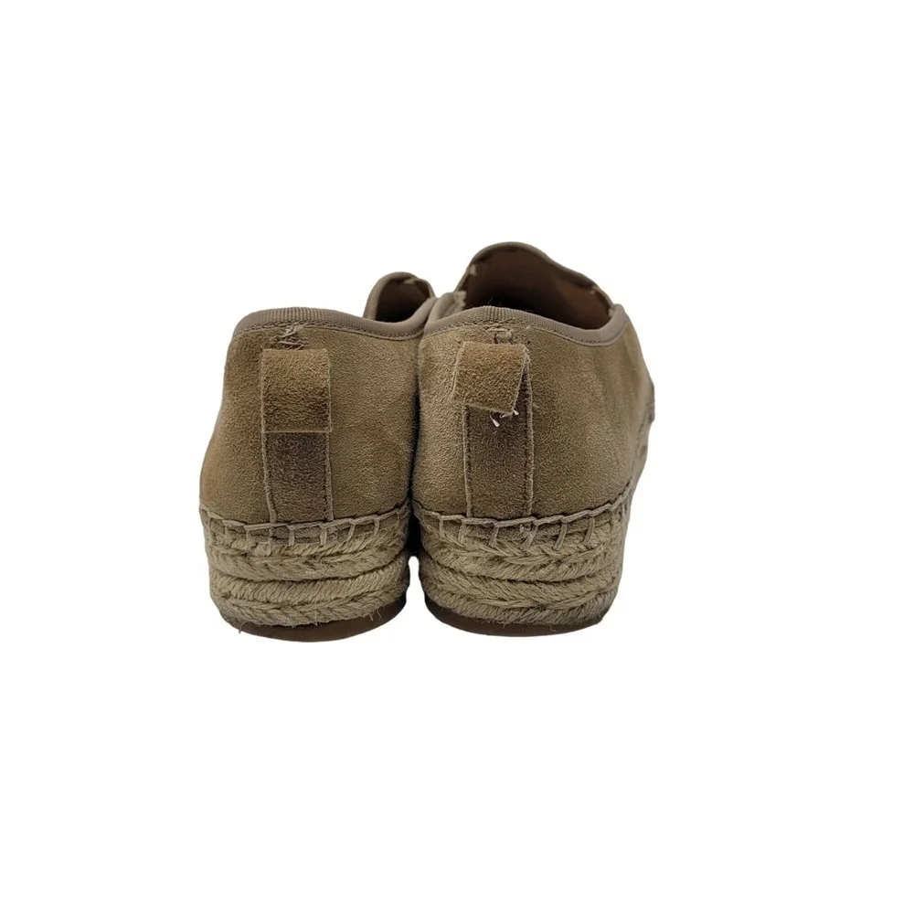 Sam Edelman Suede Leather Carrin‎ Espadrille Flat Shoes 6.5 Tan Casual Slip-On